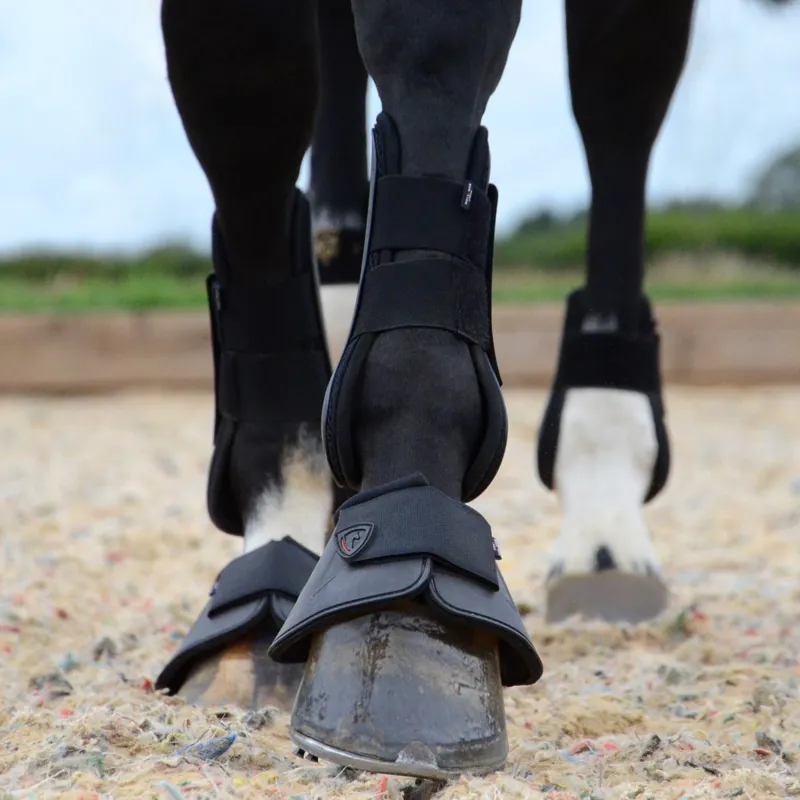 Hy Equestrian Armoured Guard Pro Reaction Tendon Boots - Black-2